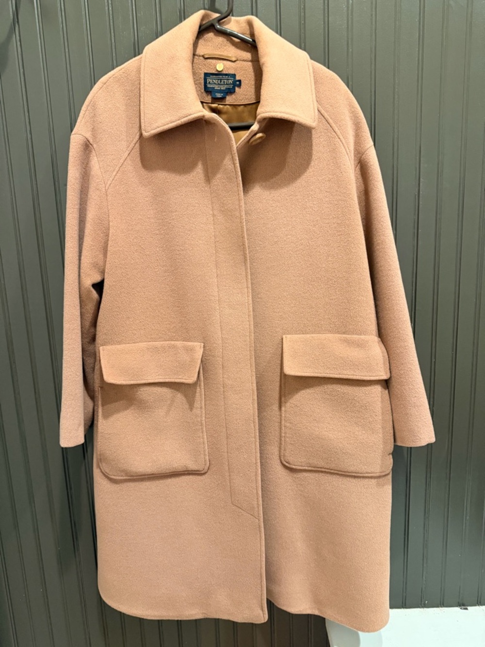 Pendleton Women's Camel/Tan Wool Pea Coat